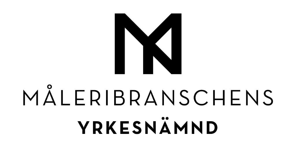 Logotype Måleribranschens yrkesnämnd, vilket innebär att Movants måleriutbildning är aktuell och motsvarar de krav som måleribranschen ställer.