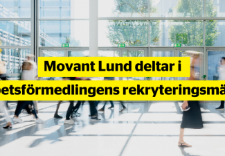 Movant Lund deltar i Arbetsförmedlingens rekryteringsmässa